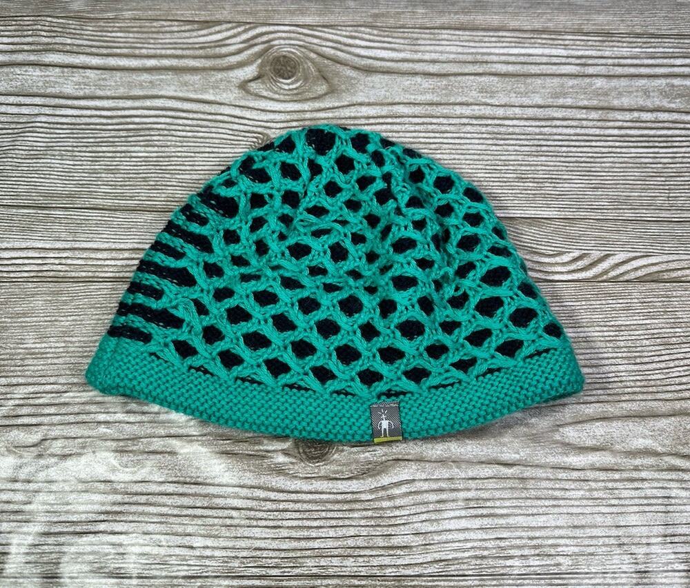 Smartwool Merino Wool Blend Knit Mesh Beanie One Size Real And Navy